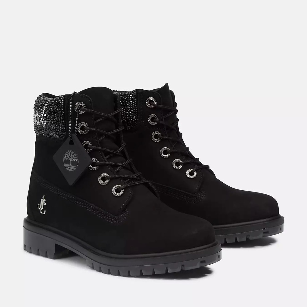 Women's Jimmy Choo x Timberland® 6-Inch Crystal-Collar Boot
